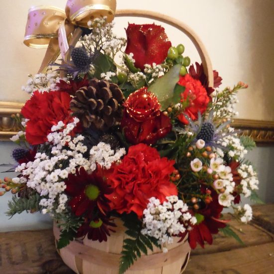 beautiful floral basket